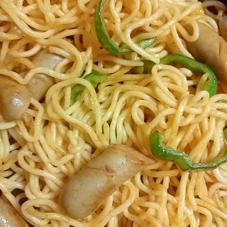 市販のスパゲティde！ナポリタン